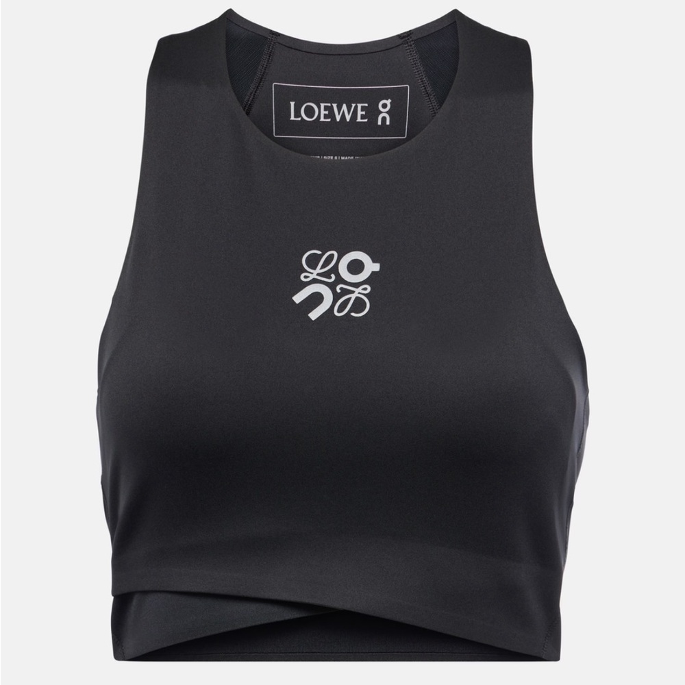Never worn Loewe X On performance logo crop top